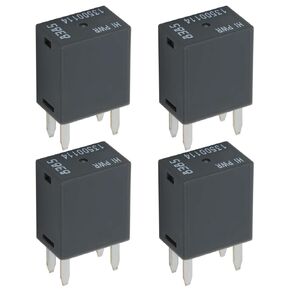 4Pcs 13500114 12VDC 40A 4Pins Relay for Air Conditioning Fan Relay, Suitable Replacement for AC Fan Relays