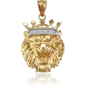 10K Yellow Gold Lion King Pendant (S/M/L/XL)