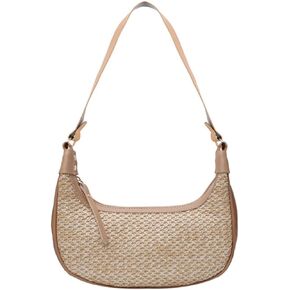 RTGGSEL Boho Summer Retro Women's Straw Rattan Beach Tote Bag Crossbody Shoulder Bags Hobo Underarm Handbag Straw Purse in Saudi Arabia