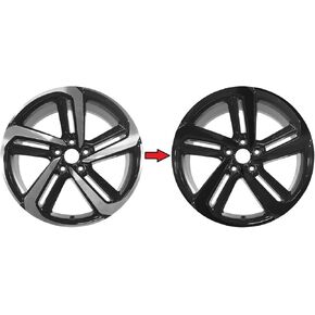 SlickMod Chrome Delete Blackout Vinyl Overlay for 2018 2021 Honda Accord Sedan 19 Sport Wheel Rims 1. Gloss Black