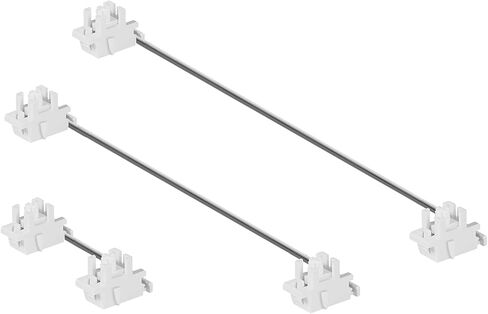 DUROCK White Plate Mount Stabilizers Compatible 60/87 Keyboard Kit in Saudi Arabia