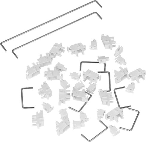DUROCK White Plate Mount Stabilizers Compatible 60/87 Keyboard Kit in Saudi Arabia