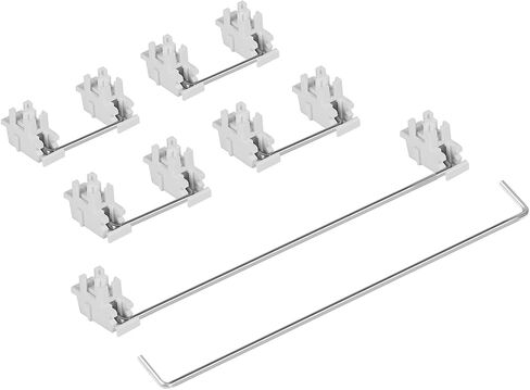 DUROCK White Plate Mount Stabilizers Compatible 60/87 Keyboard Kit in Saudi Arabia