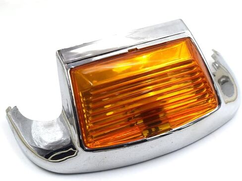 لدراجة Harley Electra Glide Ultra Classic FLHTCU Heritage Softail الكلاسيكية للدراجات النارية الأمامية والخلفية طرف الحاجز ضوء خلفي حافة القيادة مصباح LED (أمامي، كهرماني) in Kuwait