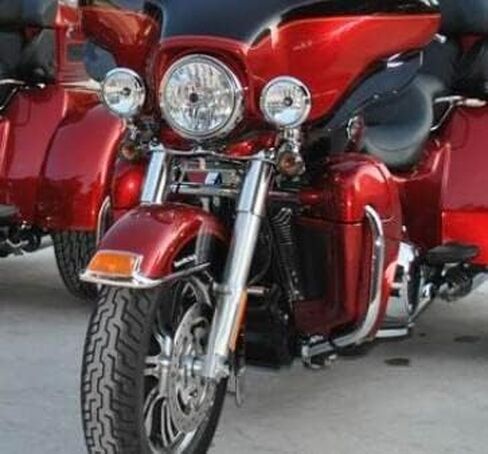 لدراجة Harley Electra Glide Ultra Classic FLHTCU Heritage Softail الكلاسيكية للدراجات النارية الأمامية والخلفية طرف الحاجز ضوء خلفي حافة القيادة مصباح LED (أمامي، كهرماني) in Kuwait