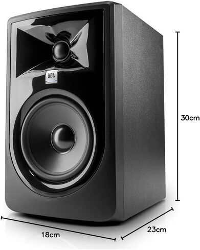 شاشة استوديو JBL Professional 305P MkII من الجيل التالي مقاس 5 بوصات ثنائية الاتجاه، تُباع كزوج، باللون الأسود in Saudi Arabia
