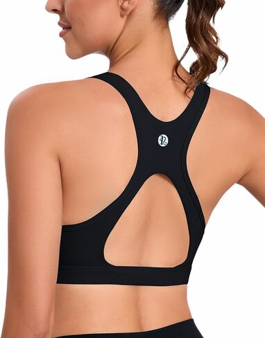 RUNNING GIRL Sports Bras for Women High Support,Moulded Cup Racerback High Impact Workout Crop Tops for Women Large Bust in Saudi Arabia