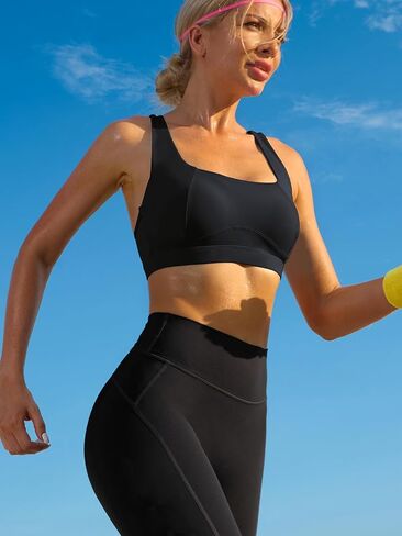 RUNNING GIRL Sports Bras for Women High Support,Moulded Cup Racerback High Impact Workout Crop Tops for Women Large Bust in Saudi Arabia