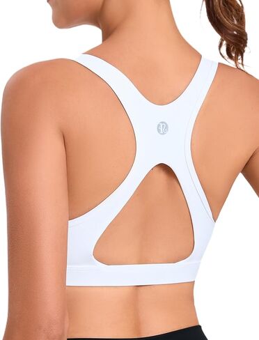 RUNNING GIRL Sports Bras for Women High Support,Moulded Cup Racerback High Impact Workout Crop Tops for Women Large Bust in Saudi Arabia