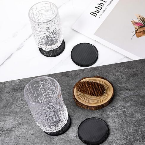 2PCS Cup Holder for Car Coaster 2.75 Inch Carbon Fiber Cup Holder Car Cup Holder Anti-Slip Silicone Embedded Cup Mat Insert Coaster Pad Universal Car Interior Accessories for Women Men Most Vehicles in Saudi Arabia