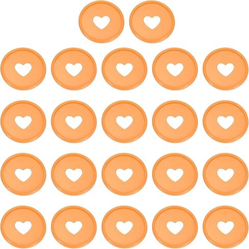 PATIKIL 35mm 1-1/2" Orange Plastic Round Book Binding Discs, 22 Pcs Discbound Expansion Discs Plating Round Binder Rings for DIY Notebook Planner in Saudi Arabia
