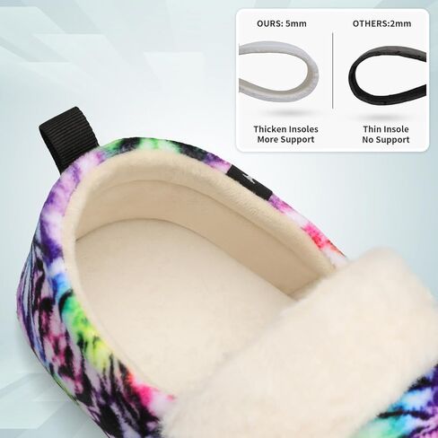 شباشب L-RUN للسيدات والرجال ناعمة ومجعد وخفيفة الوزن، شباشب مريحة مع بطانة من الصوف للاستخدام الداخلي والخارجي in Kuwait