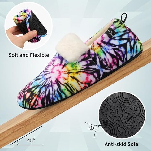 شباشب L-RUN للسيدات والرجال ناعمة ومجعد وخفيفة الوزن، شباشب مريحة مع بطانة من الصوف للاستخدام الداخلي والخارجي in Kuwait