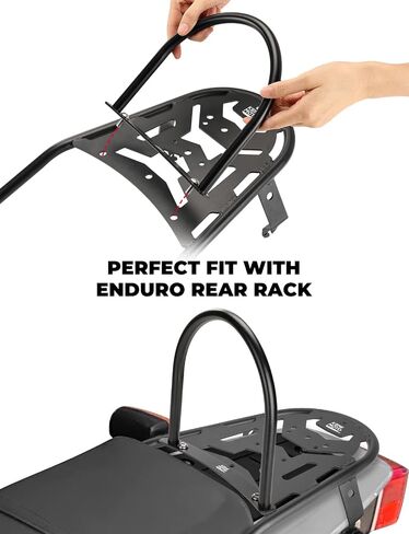 KEMIMOTO Motorcycle Luggage Rack Sissy Bar Rack Compatible with CRF250L 300 450 KLX250S KLX300 DRZ400S/SM and KLX400S Grom Navi XT250 Super73 Enduro Series Rear Rack(not Included Motorcycle Rear Rack) in Saudi Arabia