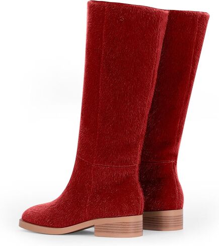 Women's Chunky Heel Platform Mid Calf Boots in Saudi Arabia