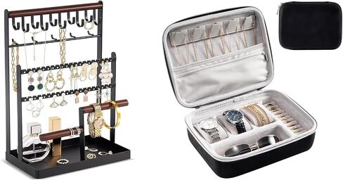 ProCase Jewelry Organizer Stand Bundle with Travel Watch Case in Saudi Arabia