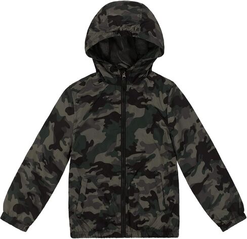 SNOW DREAMS Boys Waterproof Rain Jacket Windbreaker Lightweight Coat Kids Raincoat Outerwear in Saudi Arabia