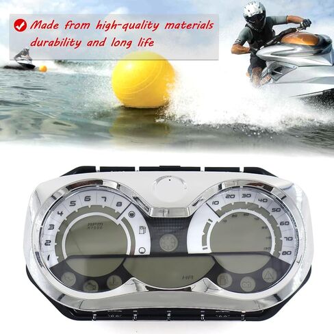عداد السرعة 278002270 مع مقياس LCD وإطار من الكروم متوافق مع مجموعة قياس الاستيقاظ Sea Doo GTX RXP RXT، لا يتطلب برمجة 278002144 in Kuwait