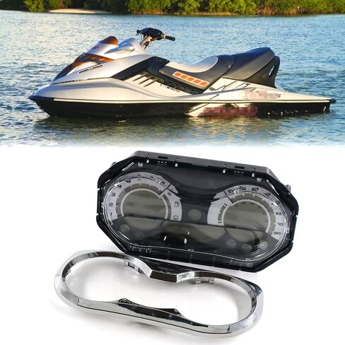 عداد السرعة 278002270 مع مقياس LCD وإطار من الكروم متوافق مع مجموعة قياس الاستيقاظ Sea Doo GTX RXP RXT، لا يتطلب برمجة 278002144 in Kuwait