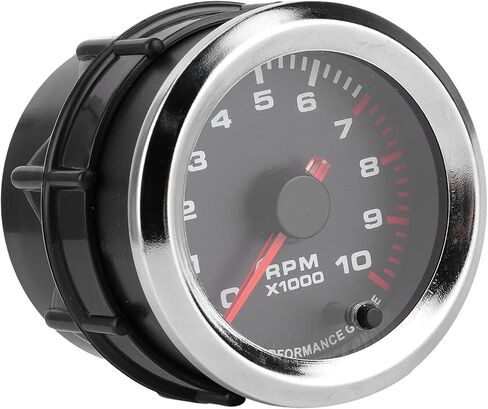 Estink Tachometer Tacho Gauge, 7 Colors Tachometer Revolution Meter 52mm 2in Universal Tachometer Gauge with Measuring Range 0 to 10000RPM for Car SUV Vehicle Automotive in Saudi Arabia