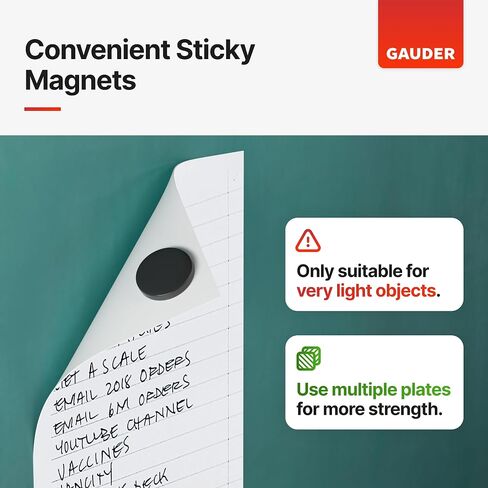 GAUDER Magnetic Dots | Small Sticky Magnets with Adhesive Backing (0.7") | Self-Adhesive Flexible Magnets for Crafts, Whiteboards, Refrigerator in Saudi Arabia