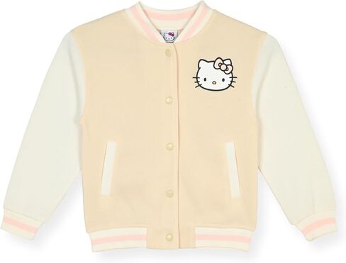 Hello Kitty Girls Varsity Jacket - Button Front Letterman Girls Bomber Jacket for Kids in Saudi Arabia