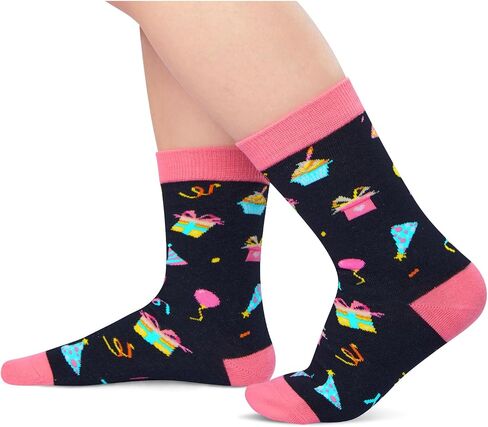 HAPPYPOP 8th Birthday Gifts Ideas for Girls - Socks for Girls Age 8, Presents for 8 Year Old Kids, Gifts for Eight Year Old Girls in Saudi Arabia
