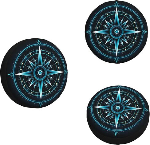 Adventure Compass Spare Tire Cover Weatherproof Sun Protection Wheel Tire Cover Universal Fit Trailers RV SUV Truck Camper Travel 15 inch in Saudi Arabia