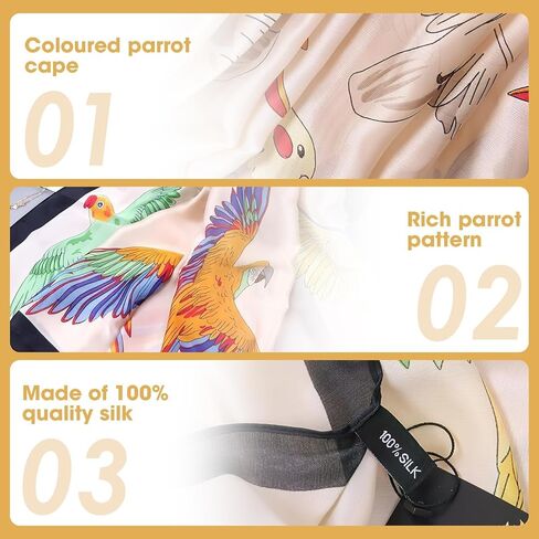 وشاح حريري خفيف الوزن للنساء، وشاح طويل كبير من الساتان مطبوع عصري متعدد الأغراض، شال ملون واقي من الشمس مناسب للسفر اليومي في الصيف والخريف (33.46 * 73.62 بوصة) in Kuwait