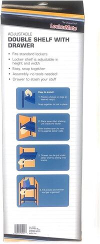 رف الخزانة المزدوج القابل للتعديل، باللون الأسود in Kuwait