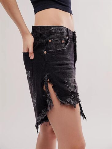 Women Y2k Denim Carpenter Shorts Wide Leg Low Waist Cargo Jean Shorts with Pocket Summer Blokette Vintage Long Jorts in Saudi Arabia
