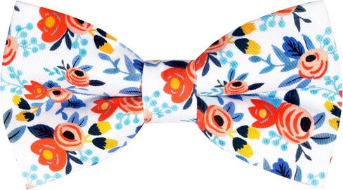 Mens Colorful Floral Print Bow Tie Cotton Pre-tied Bowtie for Wedding Groomsmen Party in Saudi Arabia