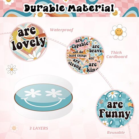 30Pcs Retro Motivational Inspirational Bulletin Board Classroom Door Decorations,Positive Saying Paper Cutouts Inspirational Poster Classroom Wall Decor for Teacher Student School Office Home Supplies in Saudi Arabia