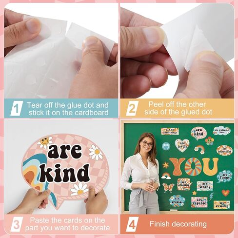 30Pcs Retro Motivational Inspirational Bulletin Board Classroom Door Decorations,Positive Saying Paper Cutouts Inspirational Poster Classroom Wall Decor for Teacher Student School Office Home Supplies in Saudi Arabia