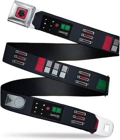 Belt Seatbelt Buckle Star Wars Darth Vader Utility Belt Bounding3 Black Grays Reds 24 to 38 Inches in Saudi Arabia