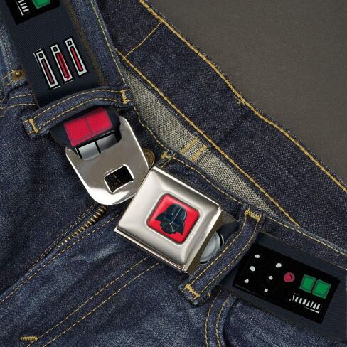Belt Seatbelt Buckle Star Wars Darth Vader Utility Belt Bounding3 Black Grays Reds 24 to 38 Inches in Saudi Arabia