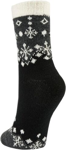 Sof Sole Women's Fireside Double-Layer Cozy Ultra-Warm Soft Giftable Multi-Pack Crew Socks (3-pack) in Saudi Arabia