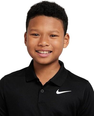 Nike Boys Dri-FIT Victory Golf Polo (US, Alpha, Large, Regular, Black) in Saudi Arabia