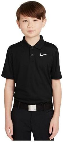 Nike Boys Dri-FIT Victory Golf Polo (US, Alpha, Large, Regular, Black) in Saudi Arabia