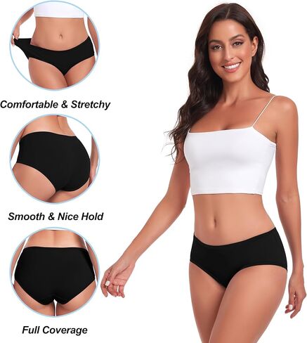 ملابس داخلية نسائية قطنية متوسطة الارتفاع محبو موسيقى الجاز ذات تغطية كاملة حزمة ملابس داخلية قابلة للتمدد in Kuwait