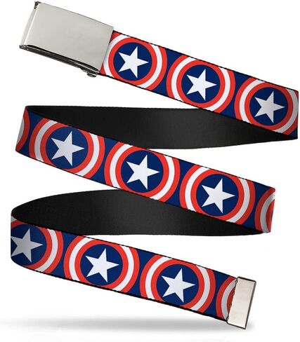 Buckle Down Kids' Big Web Belt Captain America 1.0" in Saudi Arabia