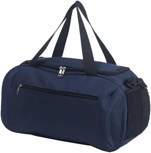 Fashion Duffel Duffle Bag Trending Designer Waterproof Portable Polyester Luggage Gym Sport Travel Bag - BLUE in Saudi Arabia