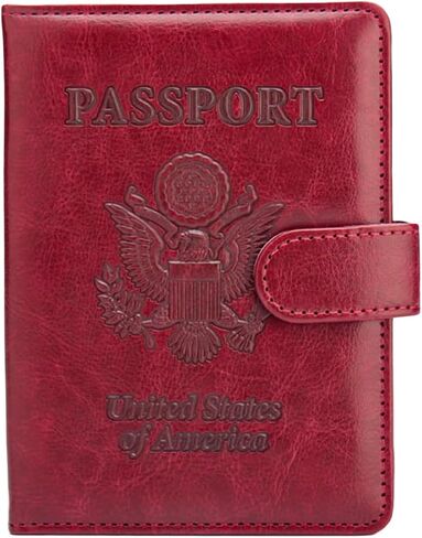 Leather Passport Holder for Travel: RFID Blocking Passport Cover - Essential Passport Wallet for Women and Men (AMC Green) in Saudi Arabia
