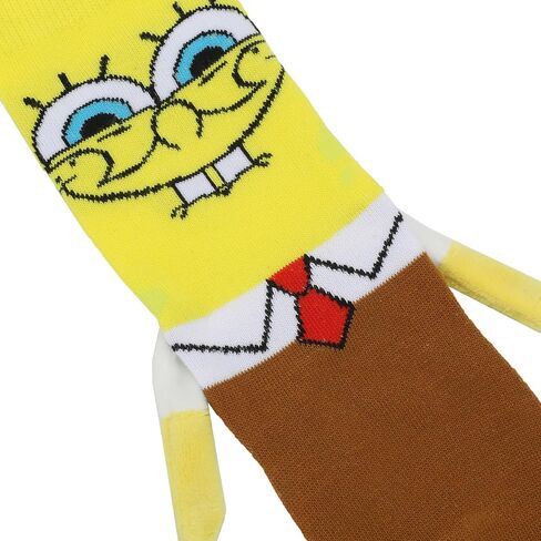 Bioworld Spongebob Squarepants Spongebob & Patrick Women's Casual Crew Socks With 3D Arms & Magnetic Hands in Saudi Arabia