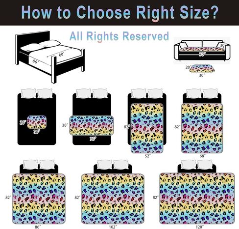 100% Waterproof Dog Bed Cover 52x82 inch Reversible Changing Pad Reusable Camping Mat for Kids/Pet/Dog/Cat Washable Geometric Embroidery Blanket Patchwork Rainbow Dog Paw Printed+Gray in Saudi Arabia