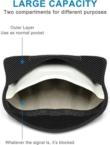 حقائب فاراداي للهواتف Key Fob - جهاز تشويش الهاتف الخلوي Faraday Key Fob Protector حقيبة الهاتف الخليوي، مانع إشارة المفتاح Fob وحقيبة حجب إشارة الهاتف الخليوي RFID حقيبة Faraday in Kuwait