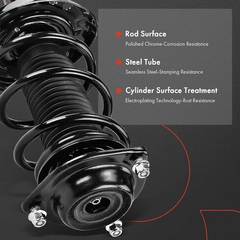 A-Premium Front Pair (2) Complete Strut & Coil Spring Assembly Compatible with Hyundai Veloster 2013 2014 2015 2016 2017, Driver and Passenger Side, Replace# 18920480, 18920481 in Saudi Arabia