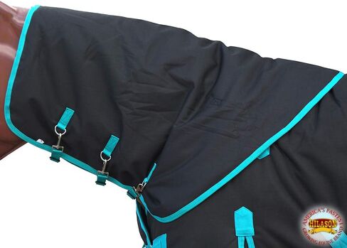 غطاء رقبة HILASON 1200D مقاوم للماء للشتاء من البوليستر | غطاء الحصان | هود إقبال الحصان | أغطية رقبة الحصان لفصل الشتاء | غطاء رقبة مقاوم للماء للخيول الكبيرة in Saudi Arabia