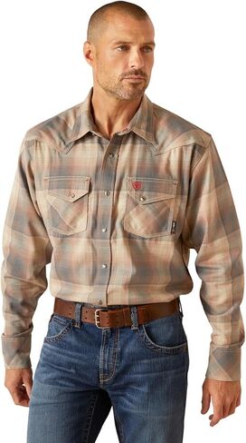 Ariat Men's Fire Resistant Excalibur Retro Fit Snap Work Shirt in Saudi Arabia