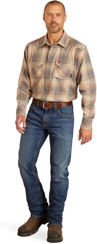 Ariat Men's Fire Resistant Excalibur Retro Fit Snap Work Shirt in Saudi Arabia